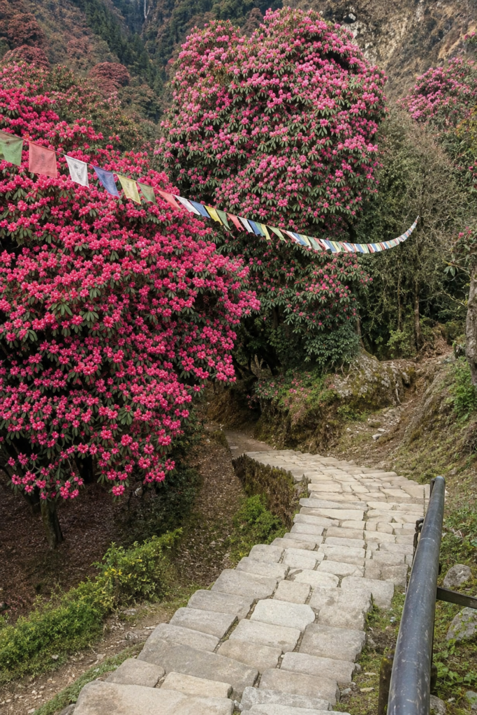 Laliguras Rhododendron Nepal National Flower Himalayan Flower